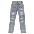 Dernier jeans baggy femmes plus taille